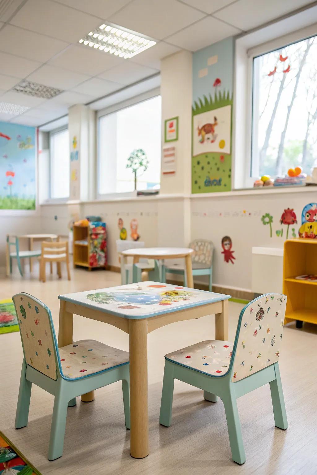 Youthful-sized furniture delivering comfort and practicality.