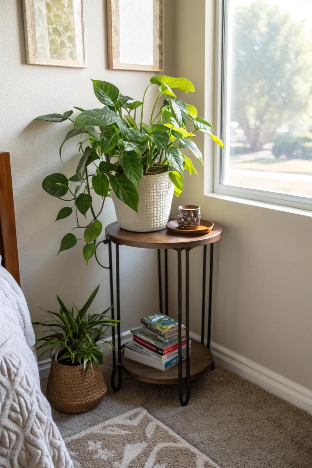 Optimal for small areas: streamlined botanical platforms.