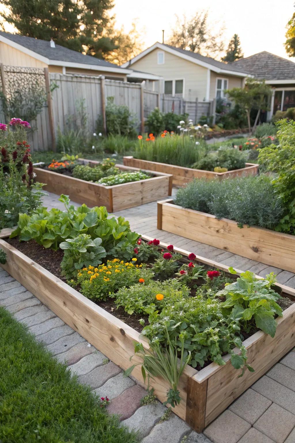 Merge aesthetics with practicality using edible plants.