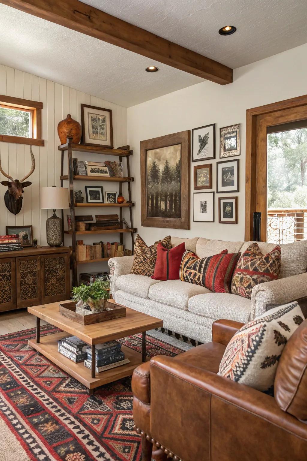 Mixing different styles adds unique character to your home.