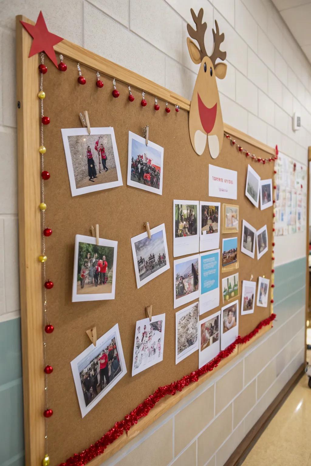 A reindeer image collection introduces a personal accent to your display.
