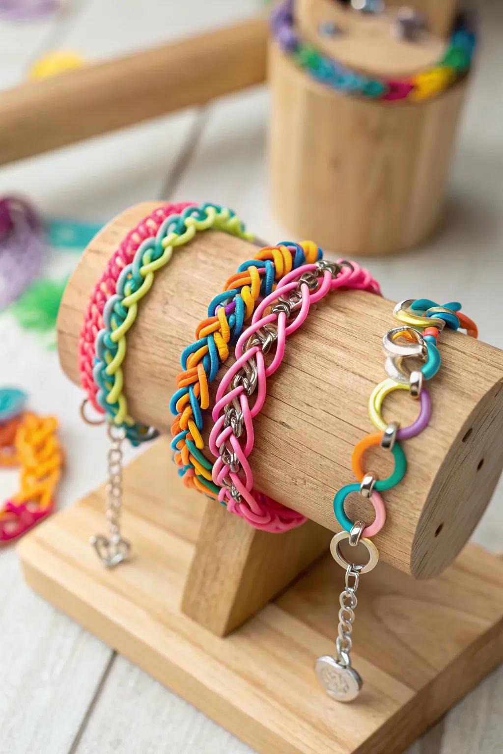 A customized charm bangle exemplifying your inventiveness.