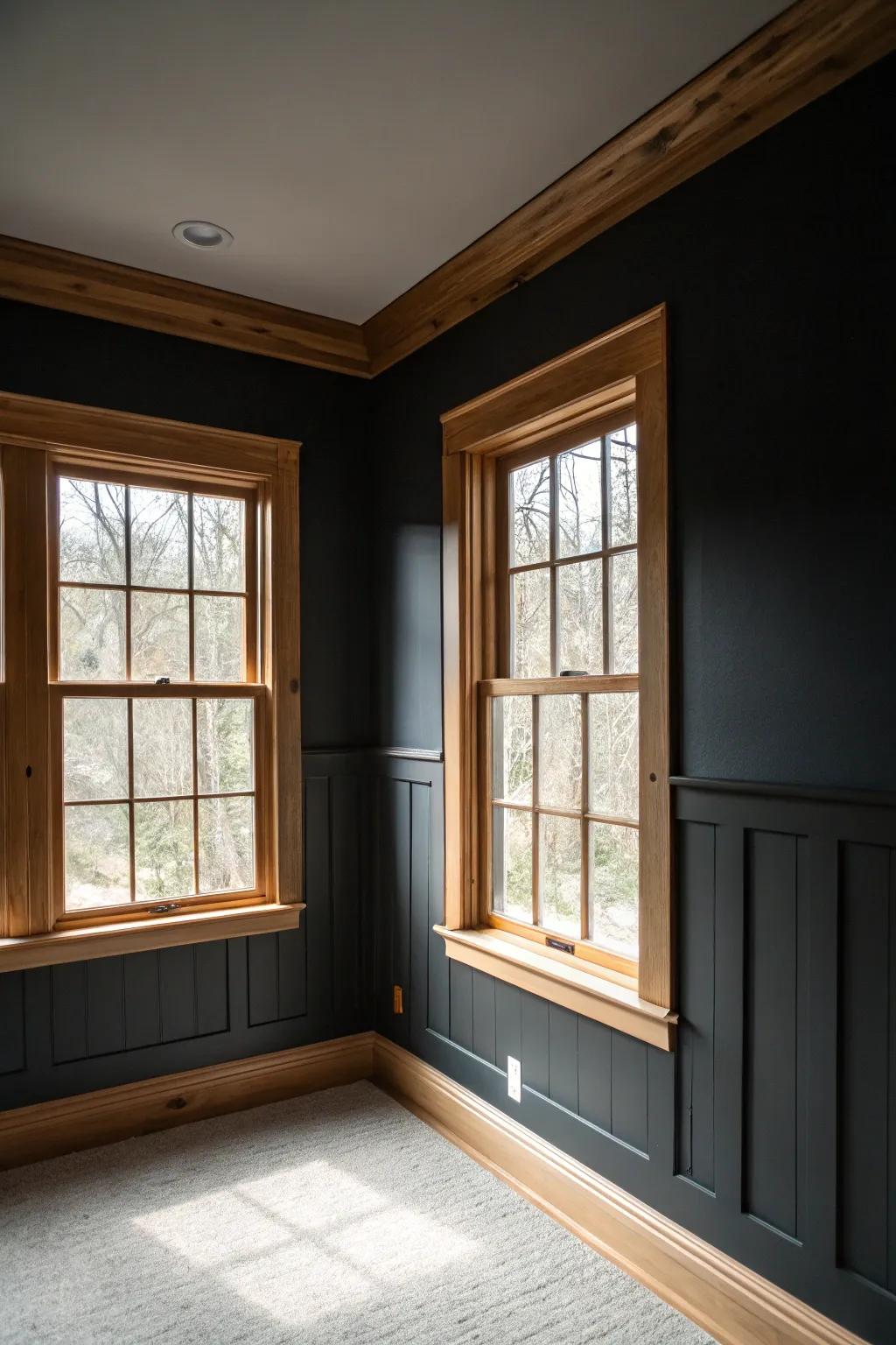 Contrasting hues draw attention to the appeal of fir accents.