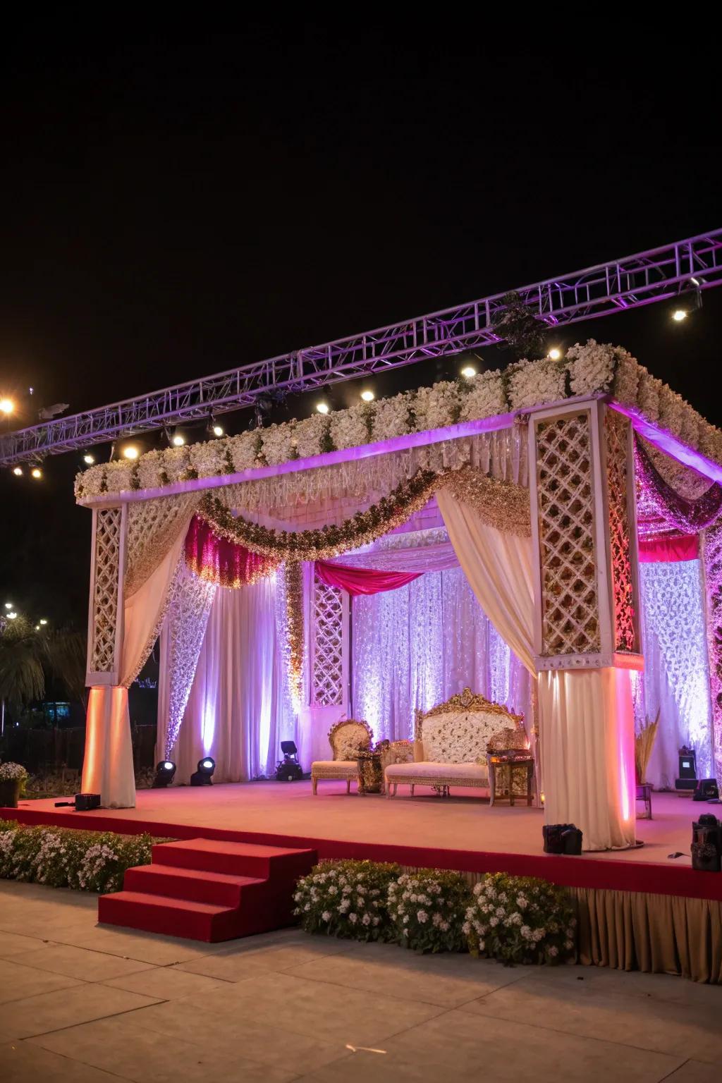 A detailed stage configuration draws focus.