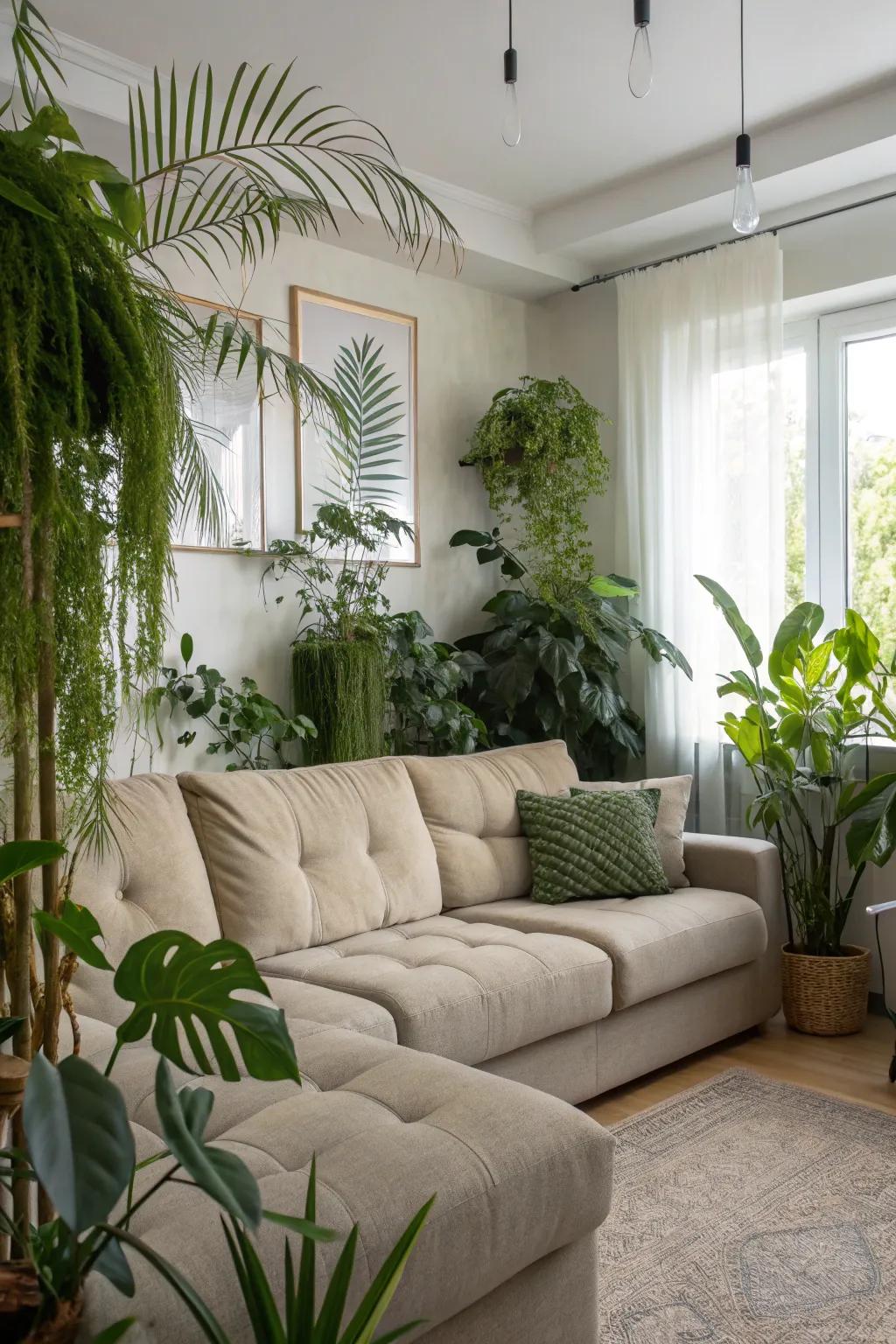 Indoor plants add energy and a natural touch to your living space.