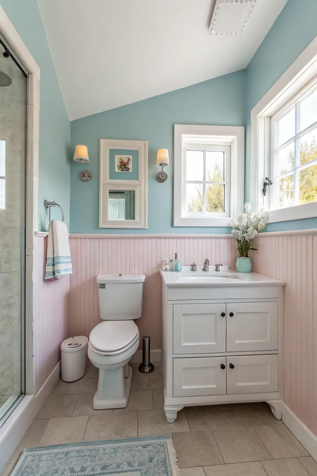 Light shades give the appearance of a more expansive area.