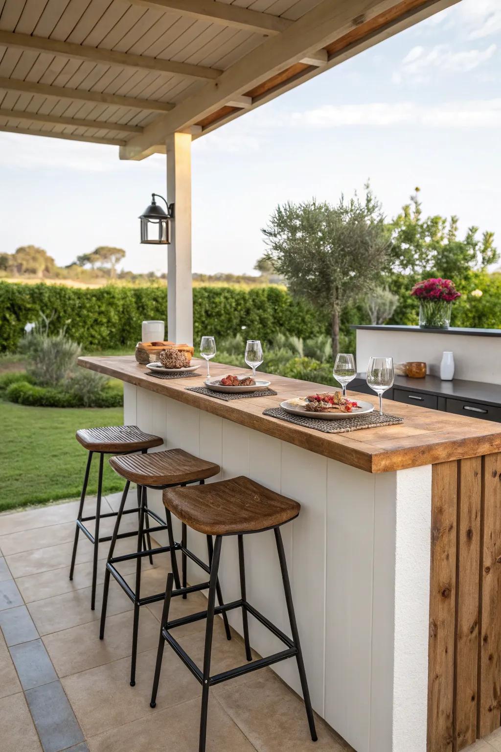 Counter seating transforms your cooking space into a social nexus.