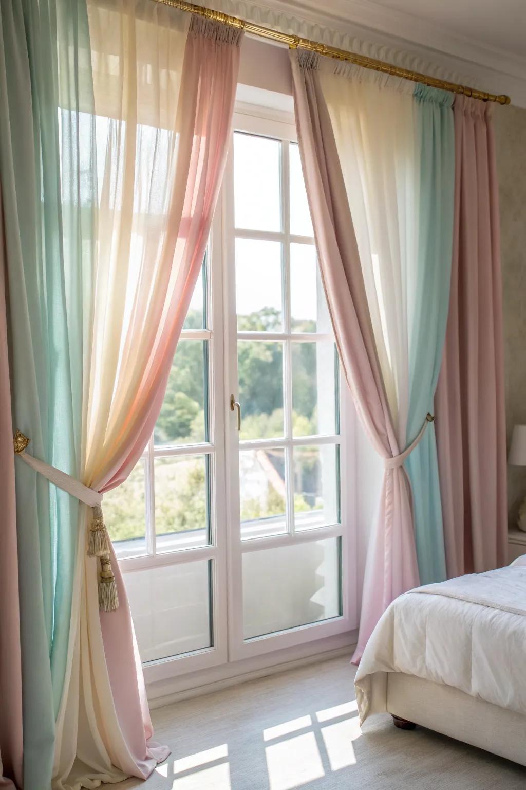 Sophisticated drapes add privacy and luxury to your bedroom.