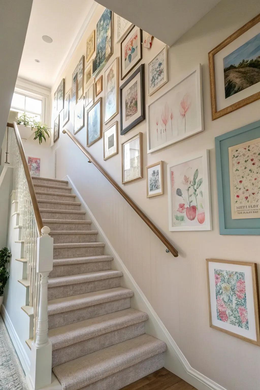 A durable color palette combines the different display wall.