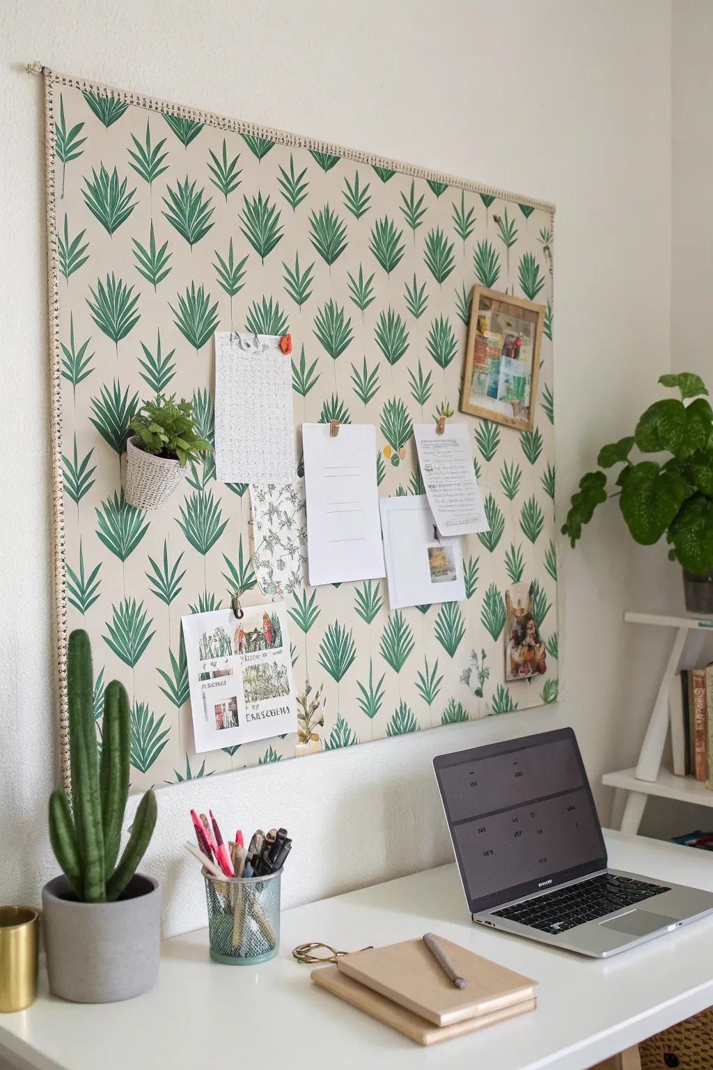A succulent weave backdrop transforms your display into a striking piece.