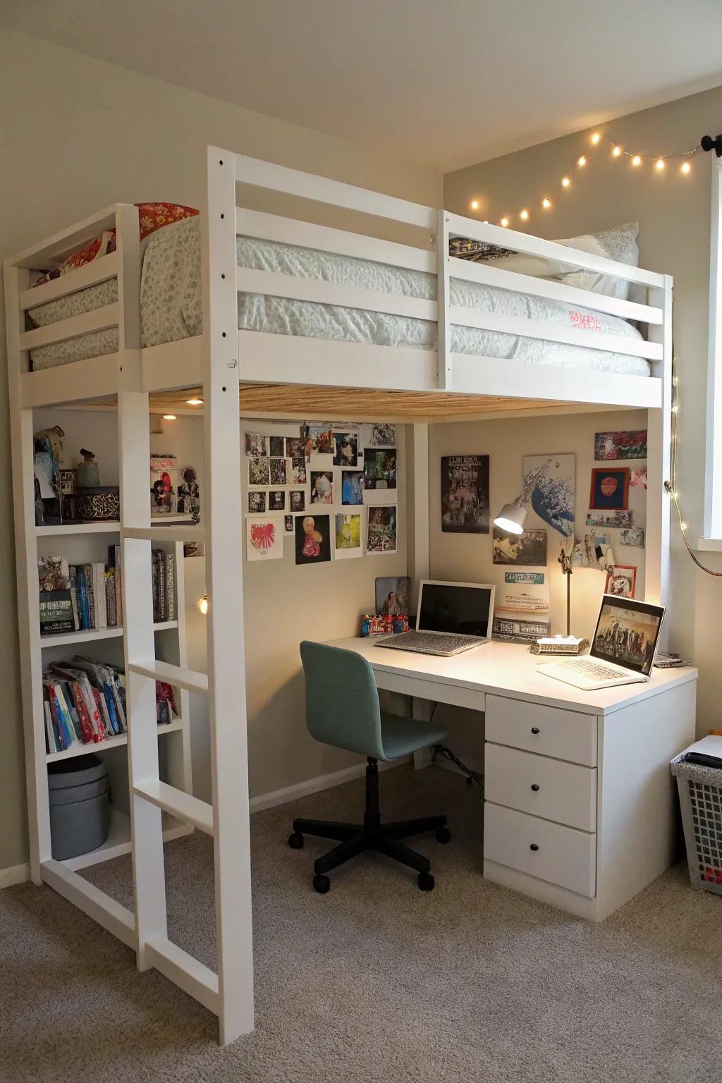 Versatile furniture boosts both space and practicality.