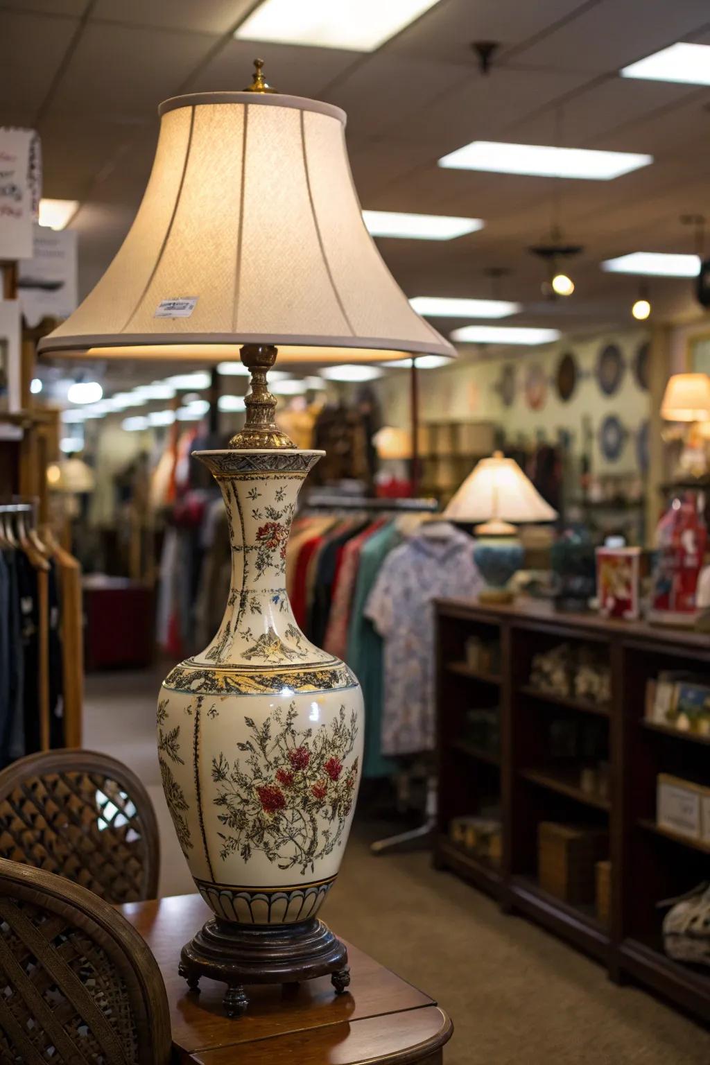 Strategic bulbs showcasing a period pitcher.