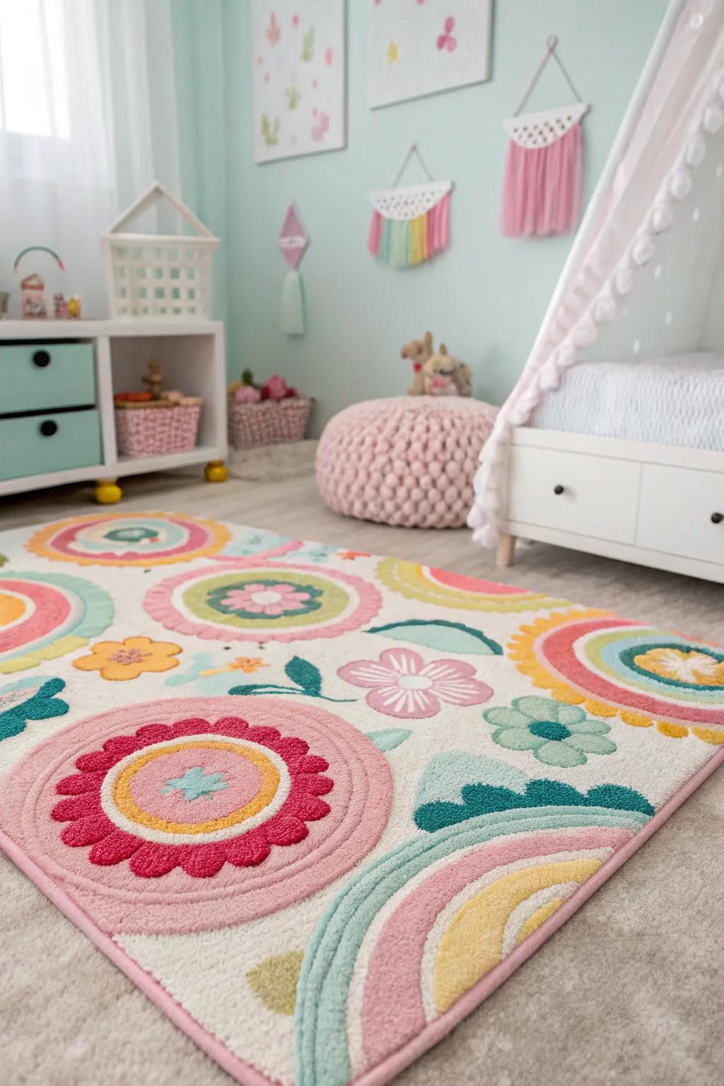 Rugs can contribute both warmth and style to a space.