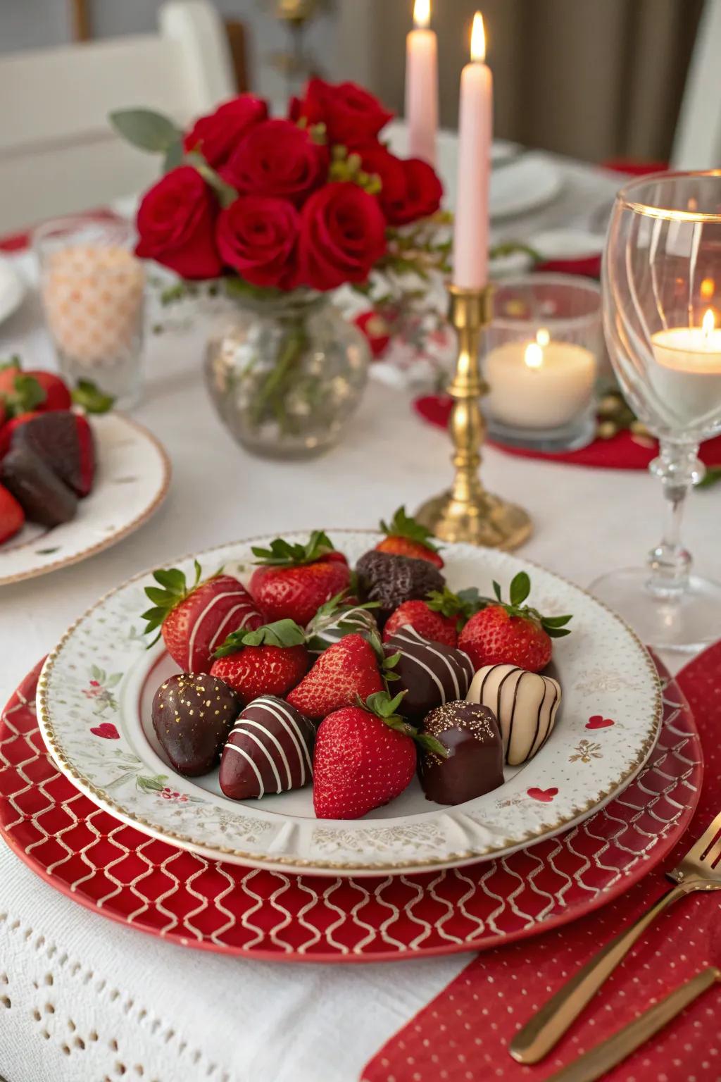A delightful and edible Valentine’s centerpiece.