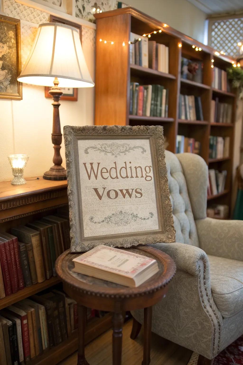 Nostalgic vintage writing machine commitments in a snug perusing alcove.