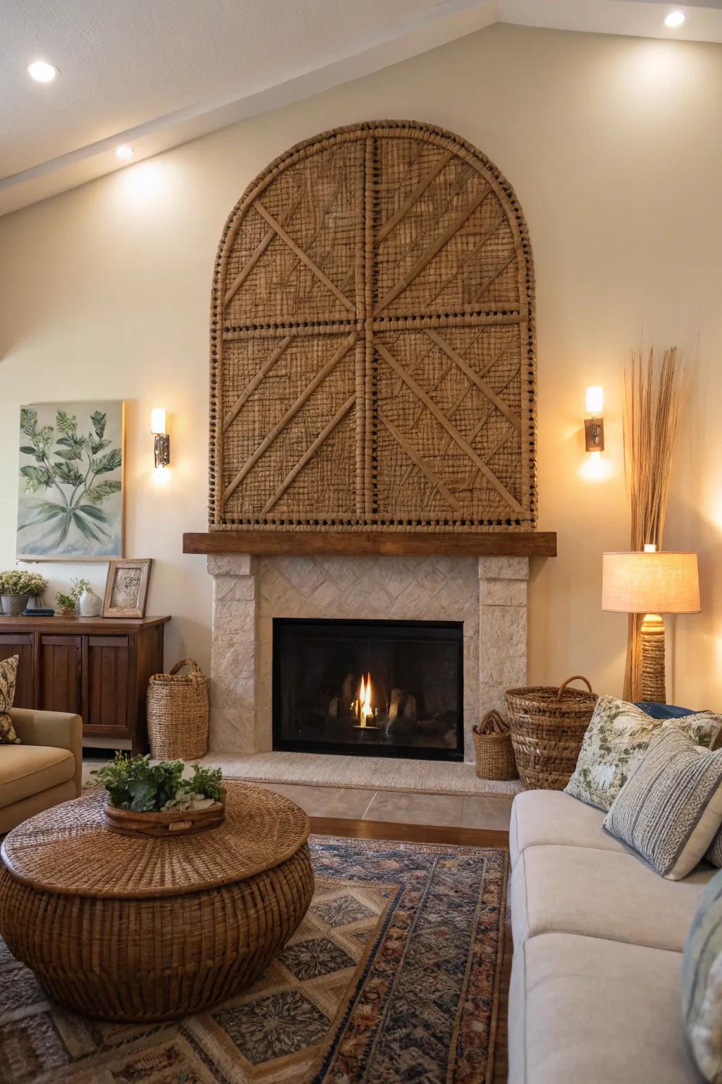 With woven as a focal point, make a statement.