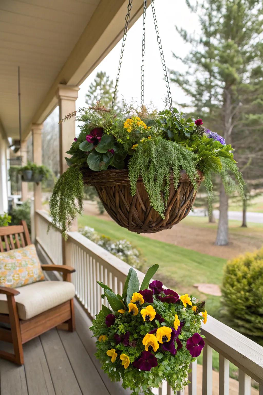 Petunias provide cheerful blooms throughout winter.
