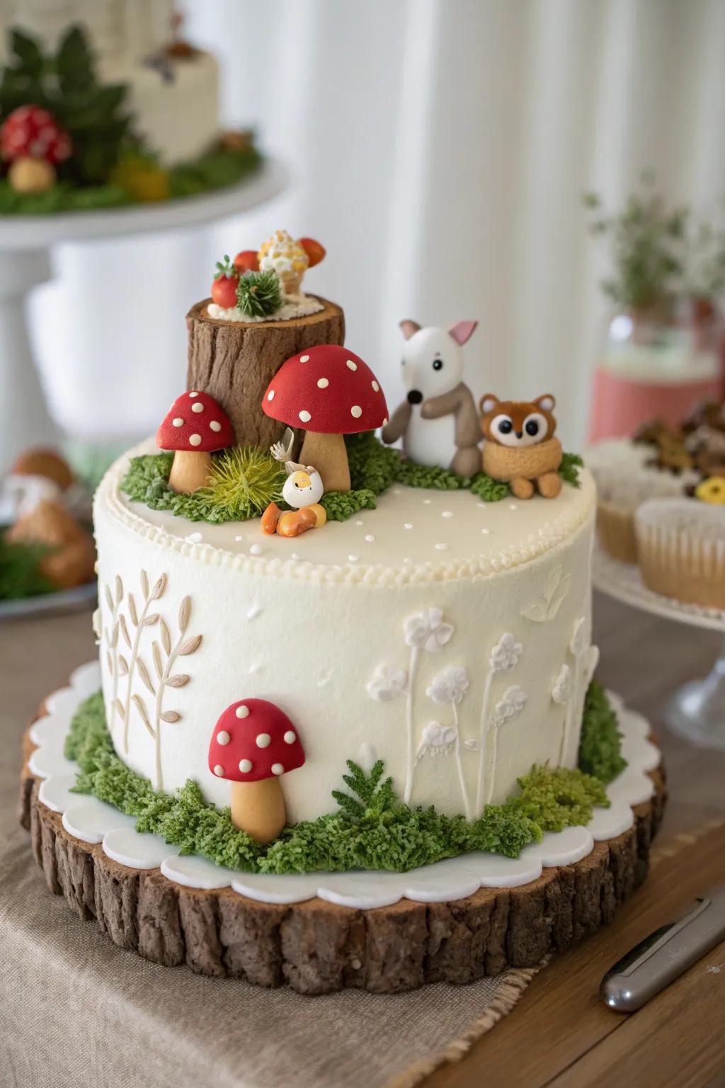 A forest dessert that’s almost too charming to eat.