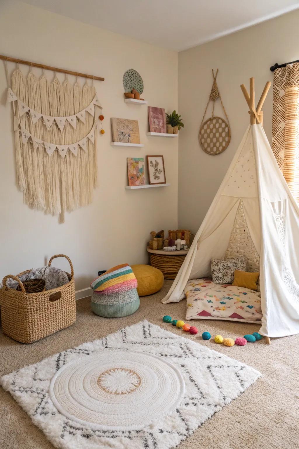 Sensory play elements stimulate growth and provide tactile experiences.