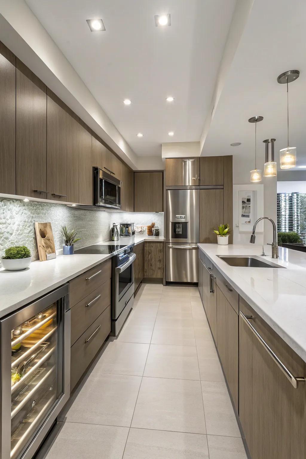 A well-designed kitchen combines practicality with design.