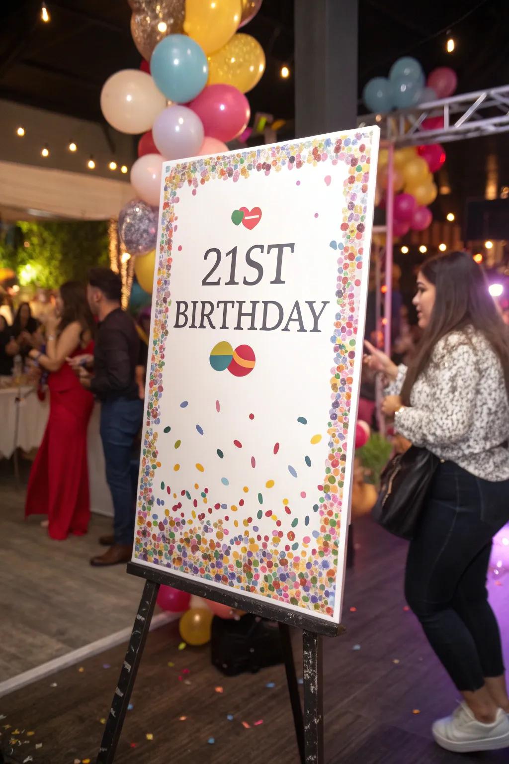 Confetti designs add a playful, joyful ambiance.