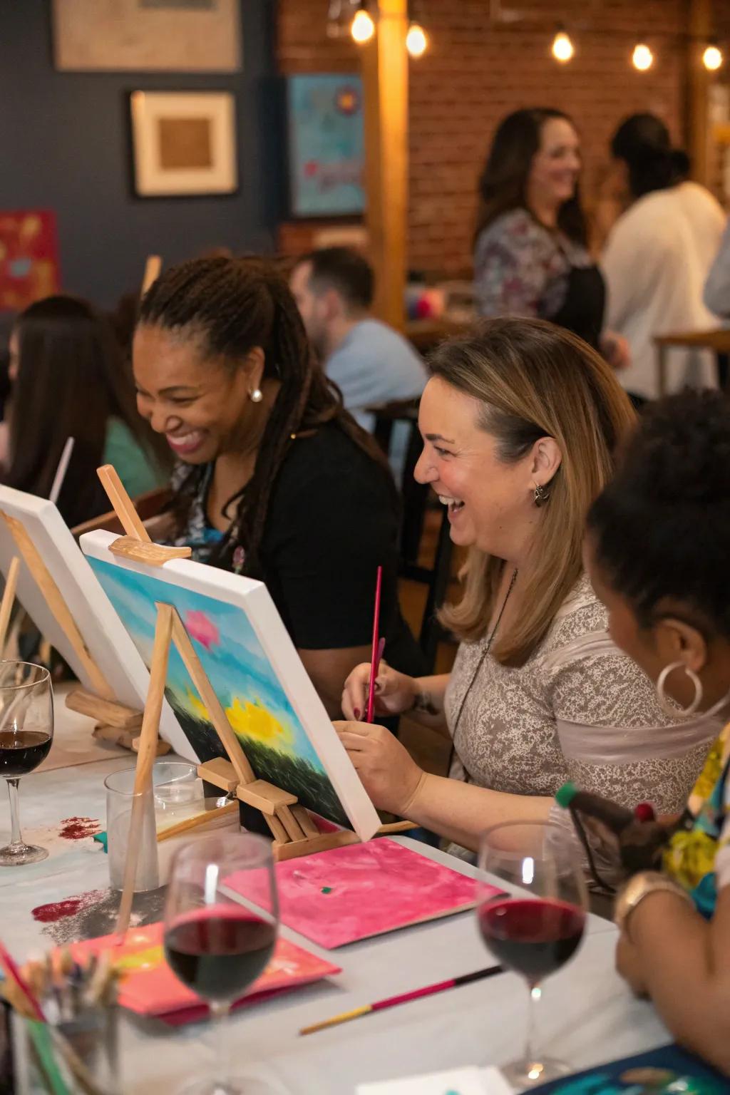 Release your inner artist with a fun painting and sipping evening.