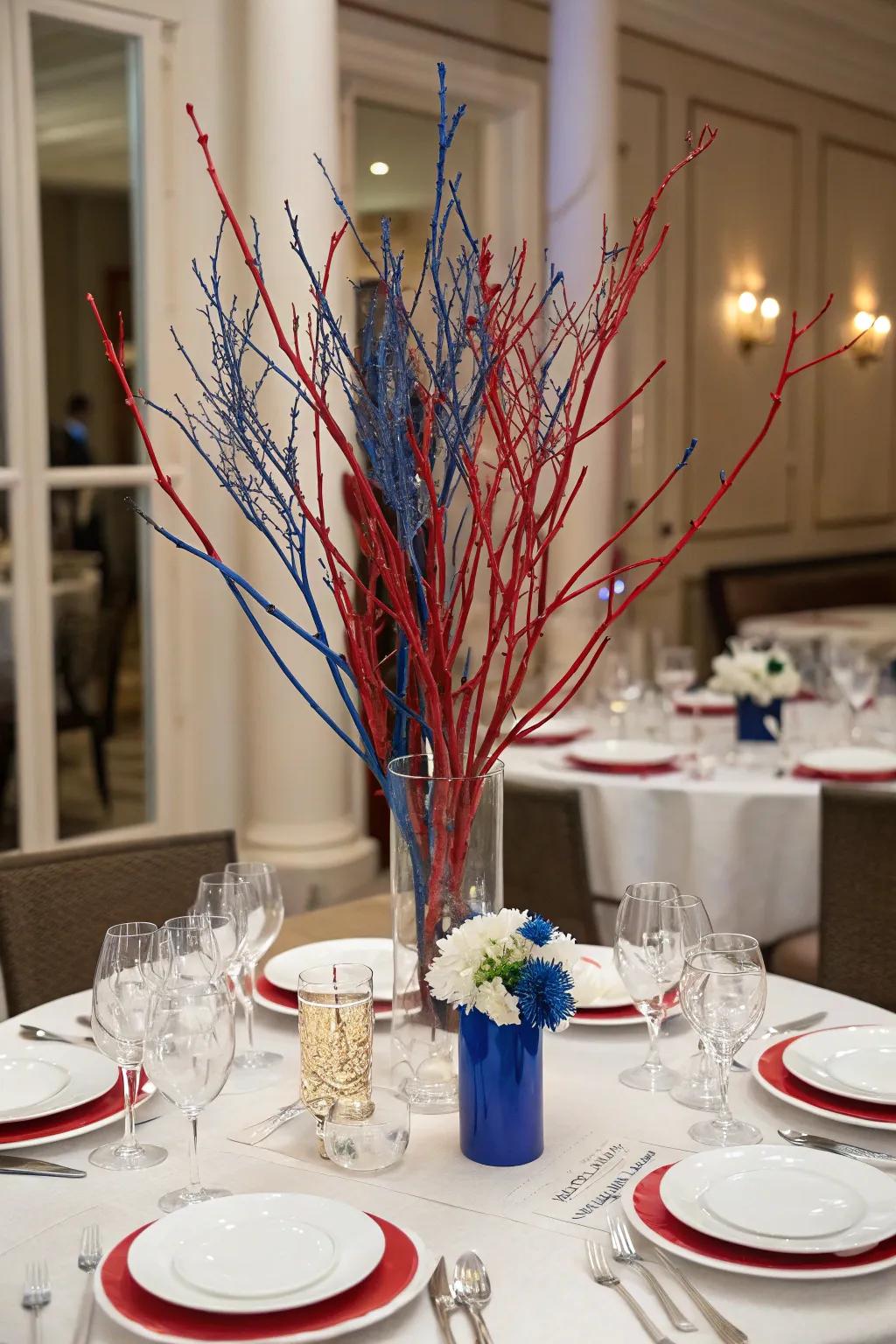 Pyro-inspired table centerpieces append height and spectacle to your table.