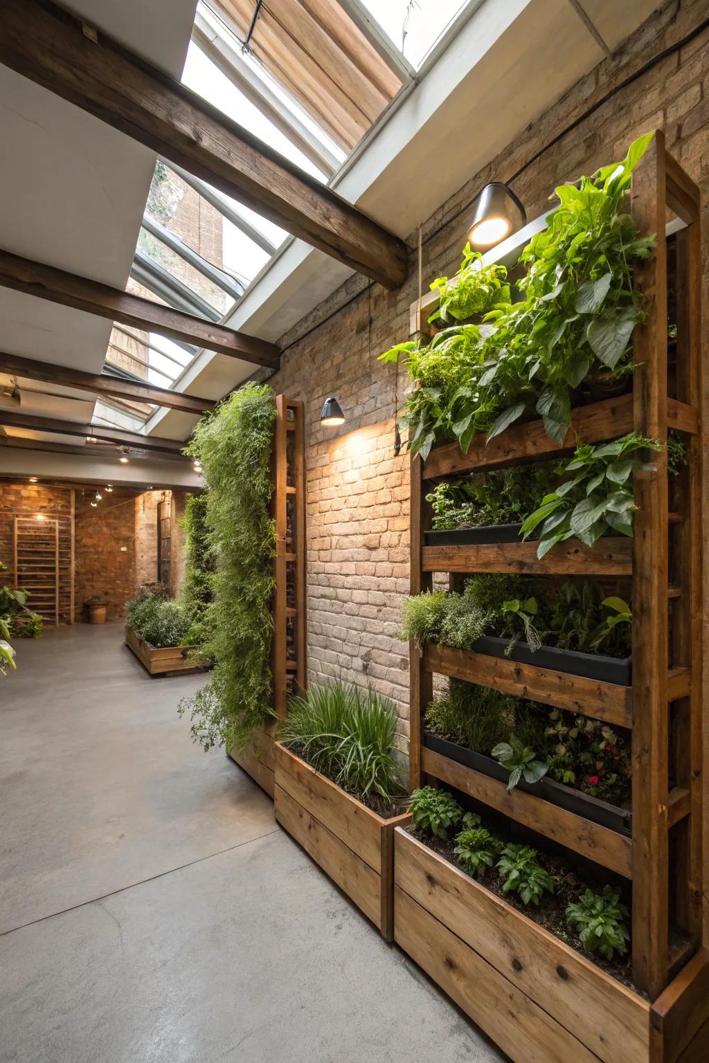 Add a natural touch with a refreshing indoor garden.