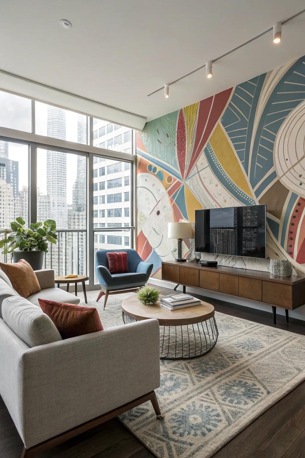 Harmonious integration through furnishings enhances the overall design.