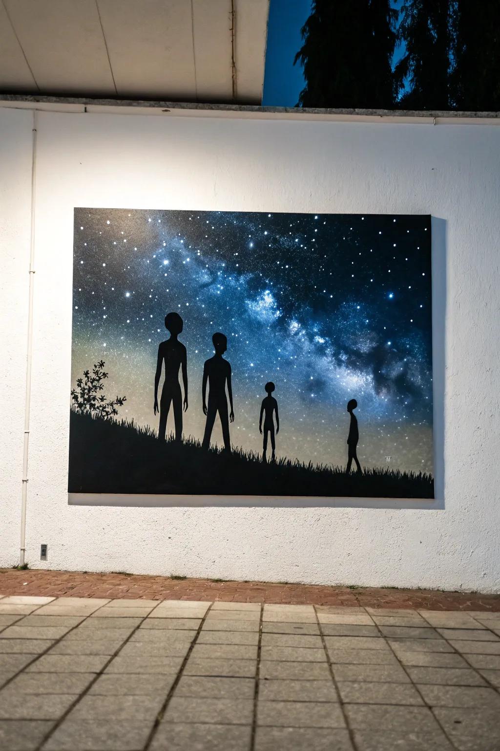 Cosmic silhouettes that make a bold declaration through minimalism.