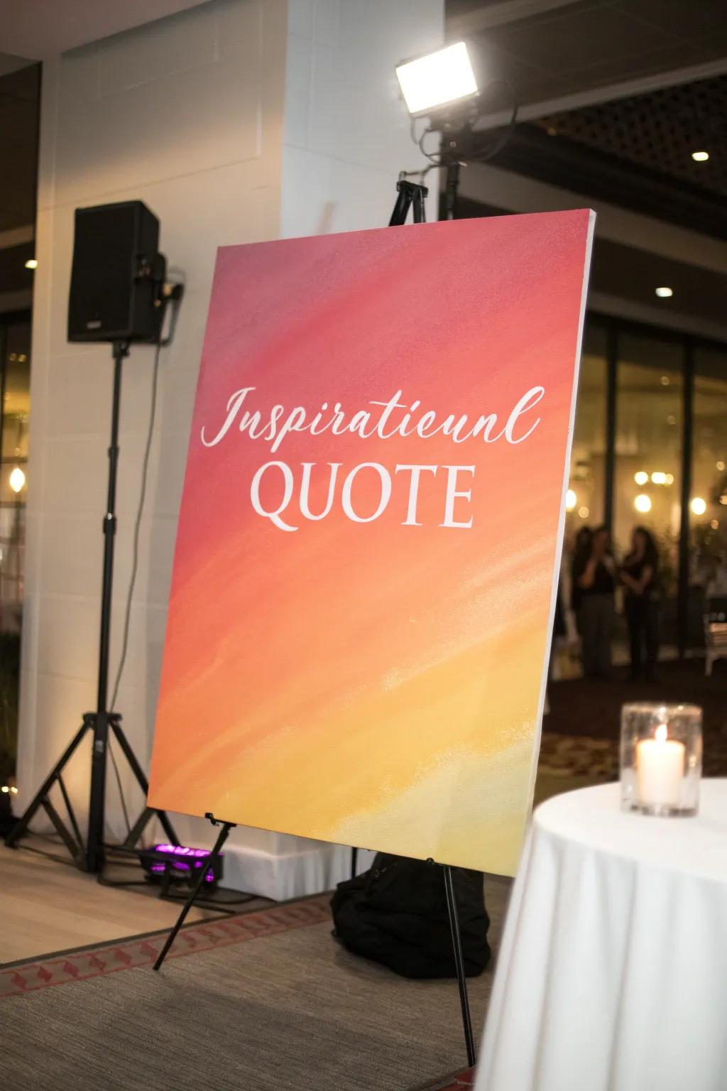 Inspire your area with a customized citation on your artistry.