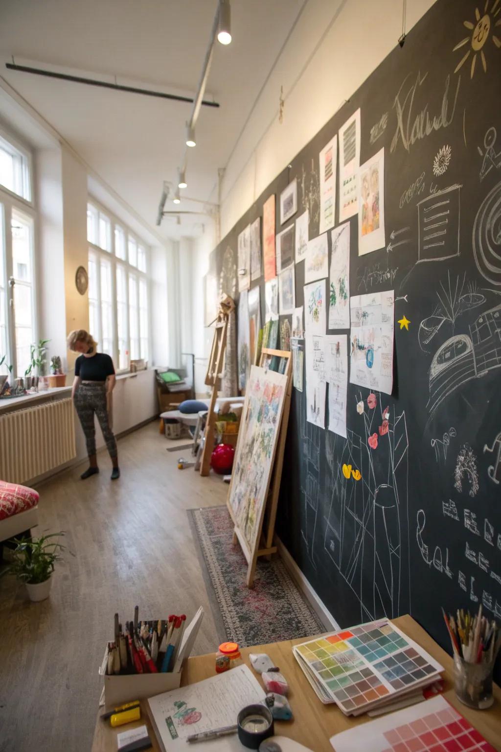 A wall filled with inspiration and ideas.