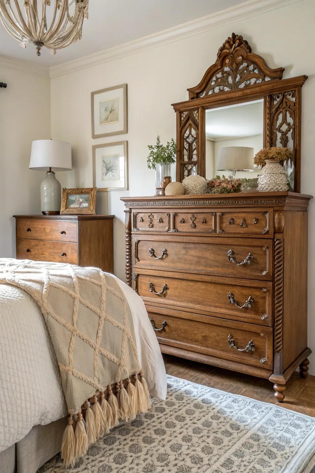Useful furnishings blend practicality with artistic style.