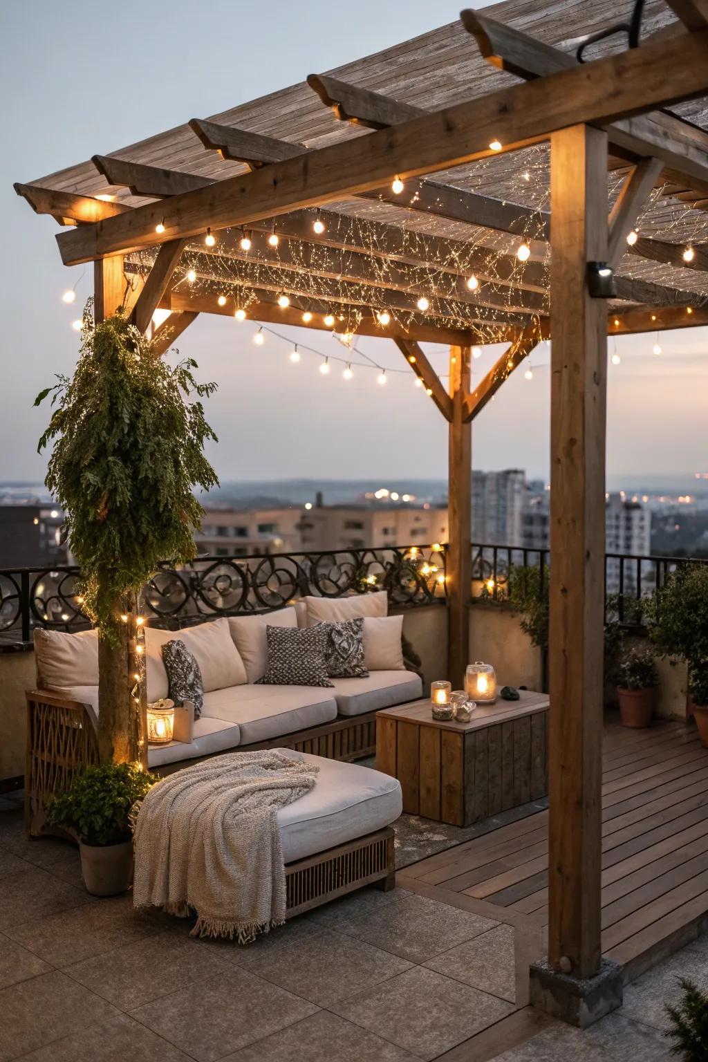 Timber trellises add charm and character to your balcony.