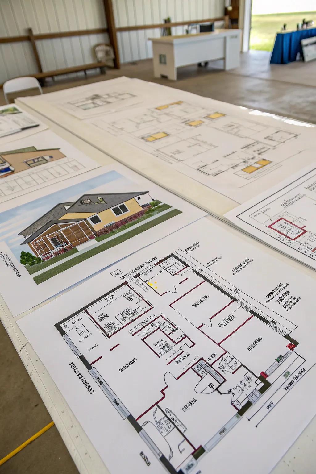 Customizable floor plans allow for personalized and functional designs.