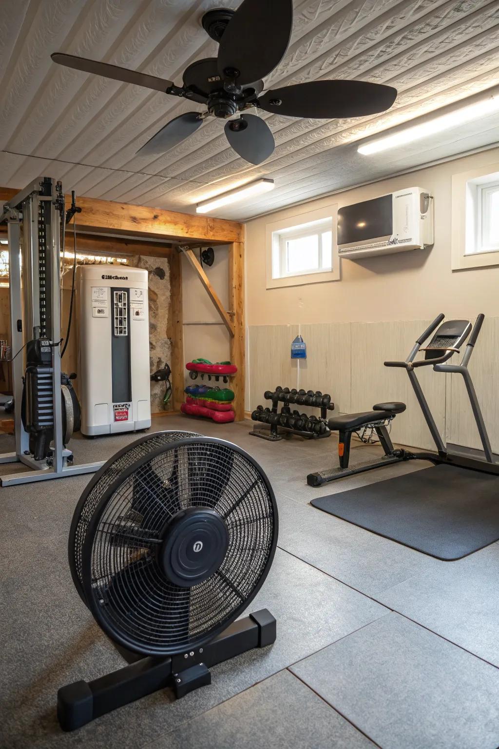 Maintaining a comfortable climate ensures a better workout experience.