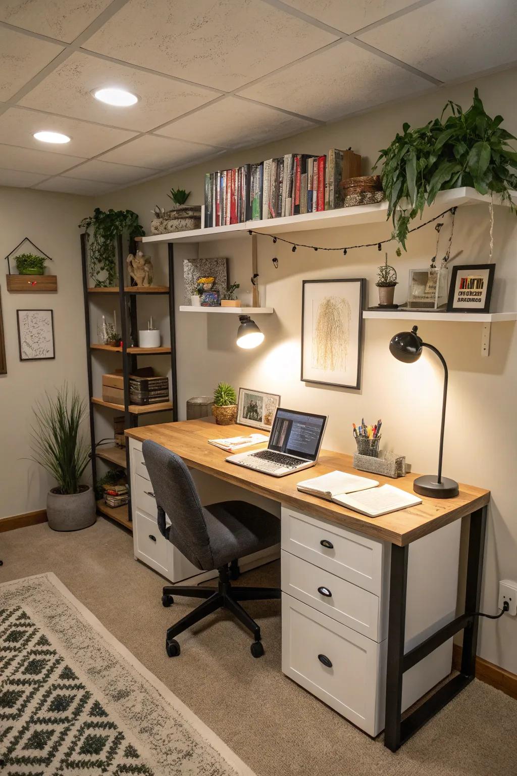 A versatile desk adjusts to suit your changing work requirements.