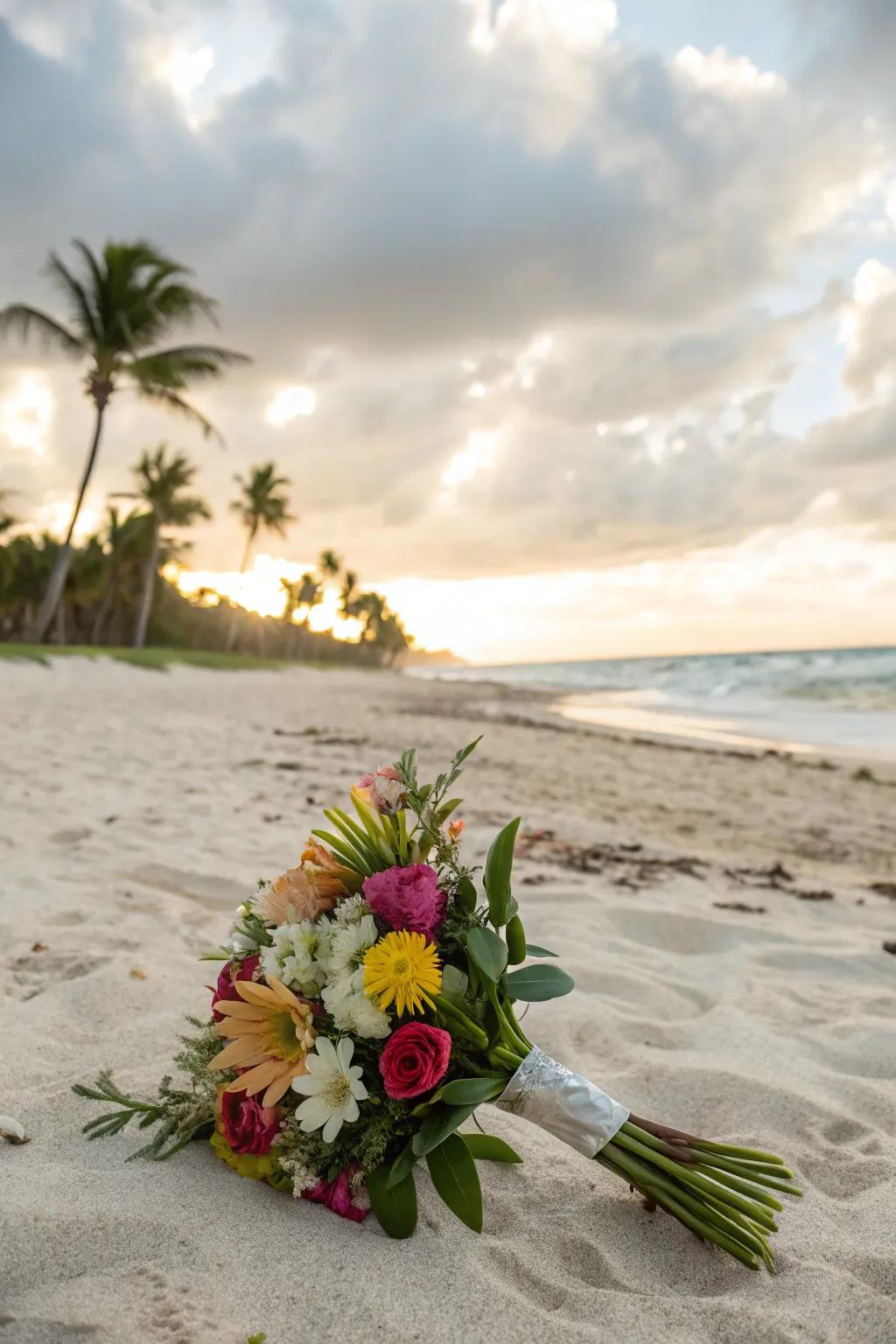 An eco-minded bouquet showcasing local blooms.