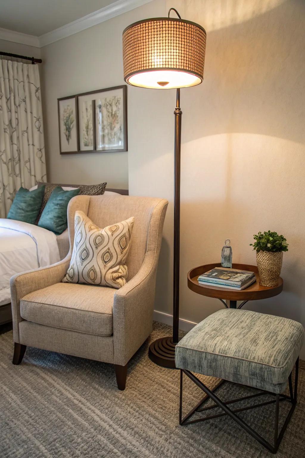 Upright lamps functioning as stylish home decor.