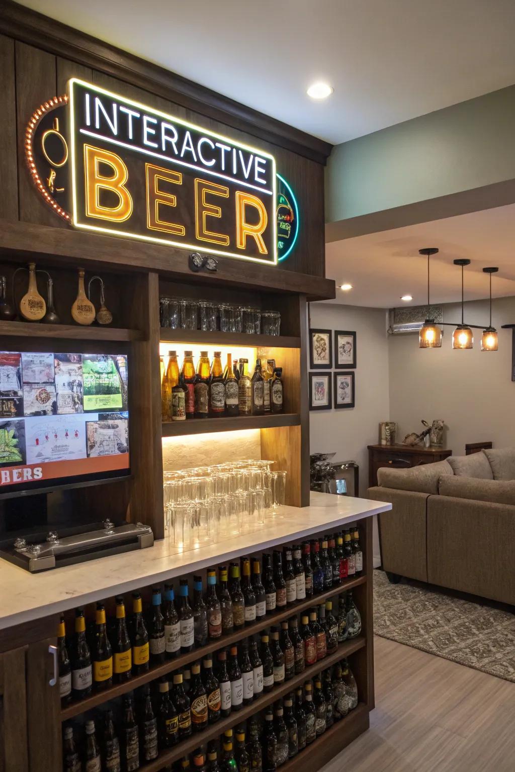 Interactive drink emblems make your area fun and engaging.