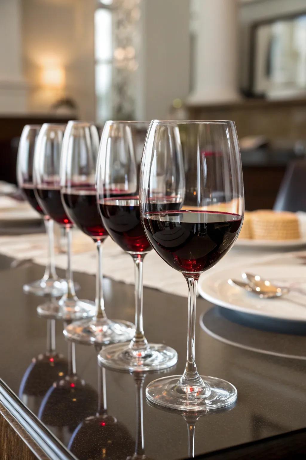 Refined grape juice goblets render every occasion particularly memorable.