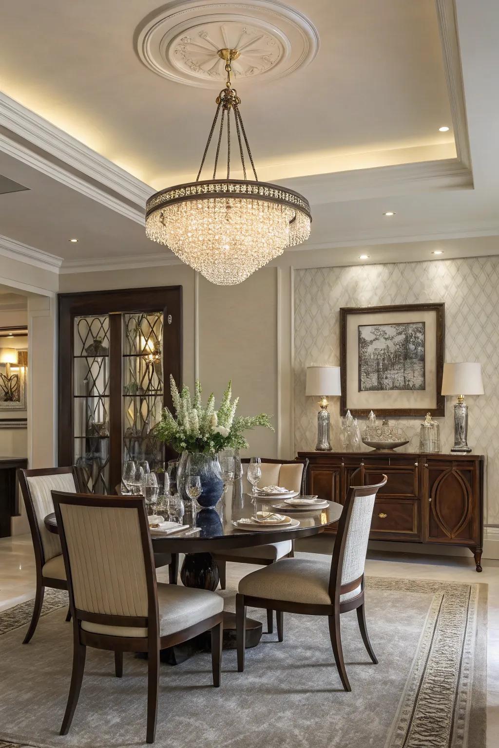 Transitional styles combine various design elements stylishly.