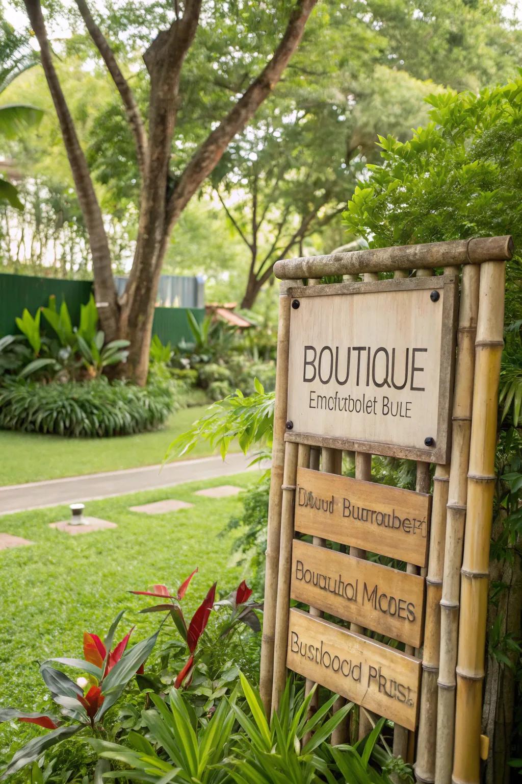 An eco-conscious identifier that appeals to environmentally aware patrons.