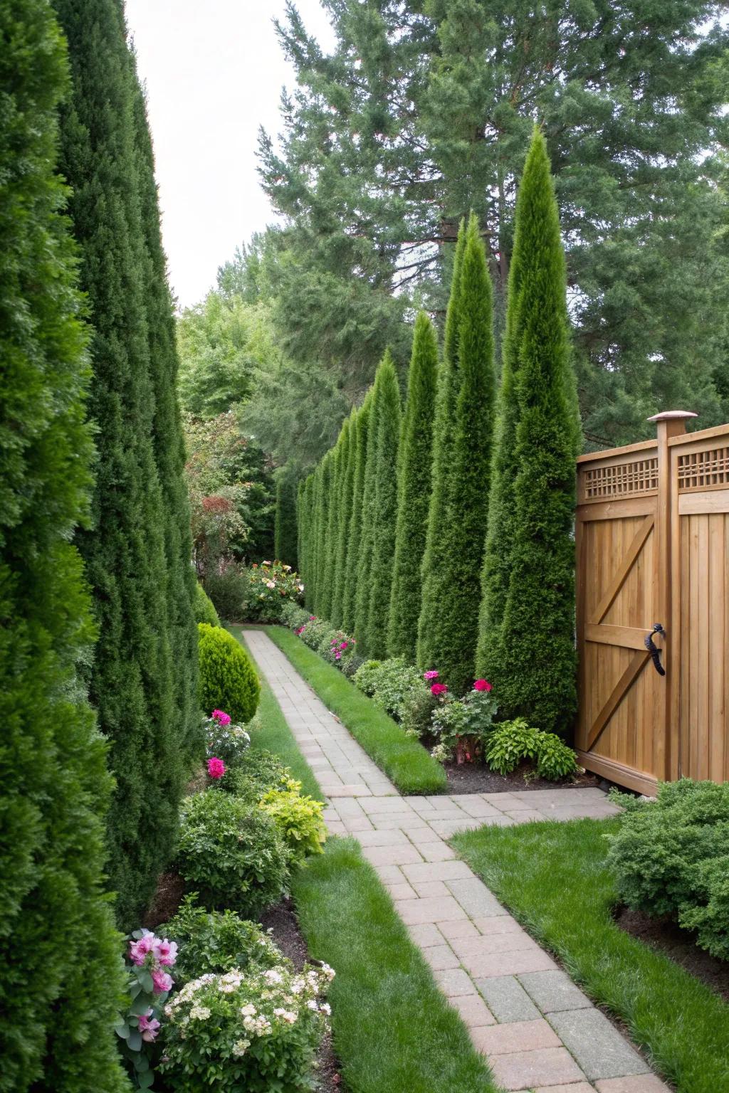 Pillar shrub delivers a timeless and structured aesthetic.
