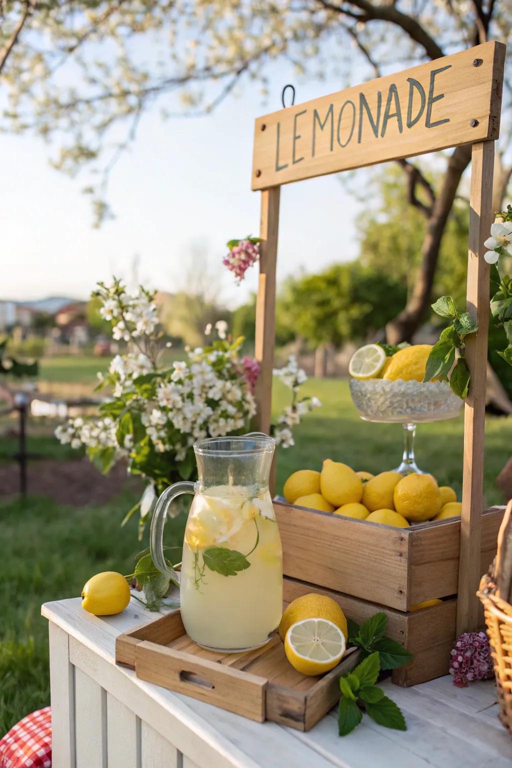 Satisfy your thirst with refreshing homemade lemonade.