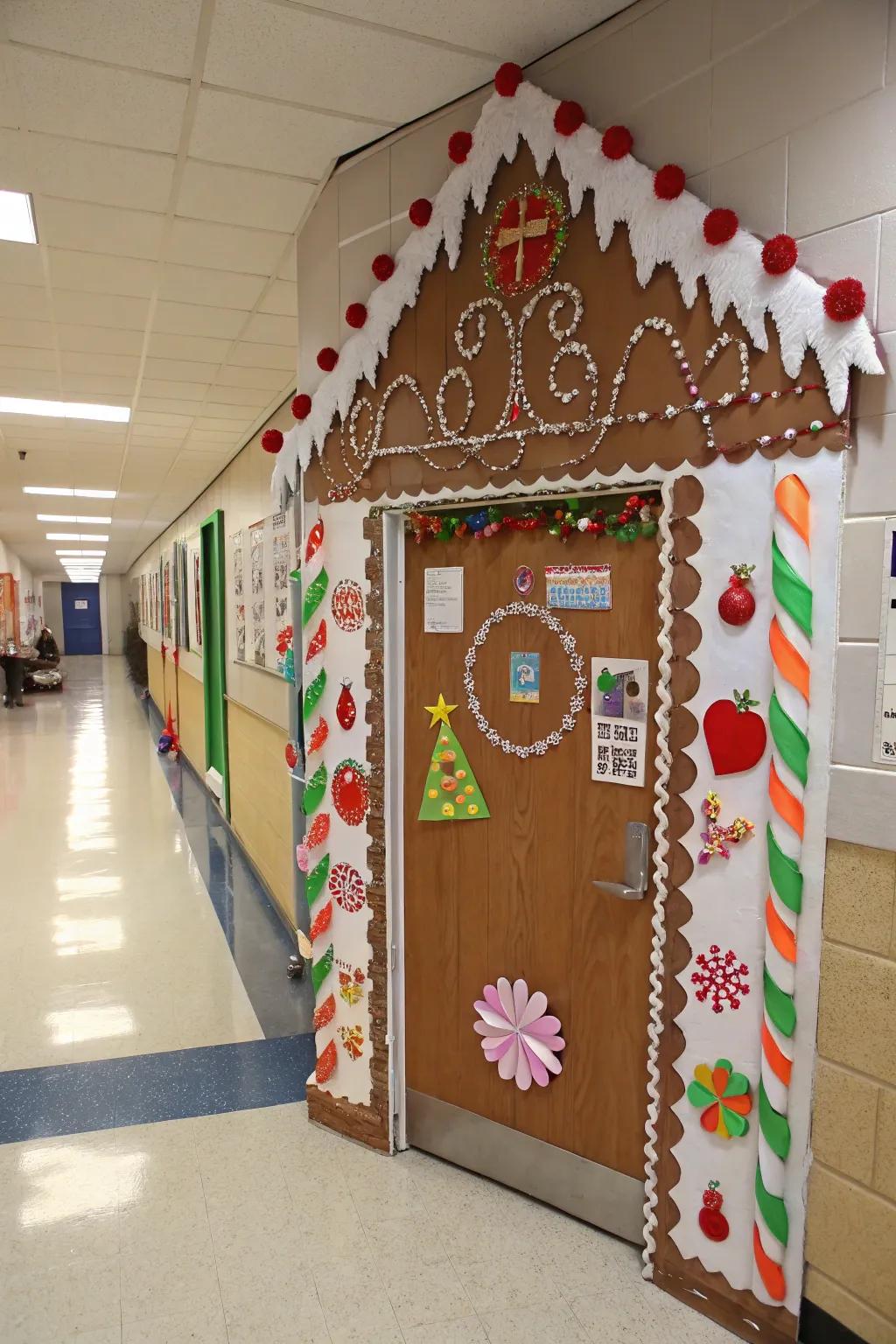 A Sweet Sugar Treat Cabin Entrance!
