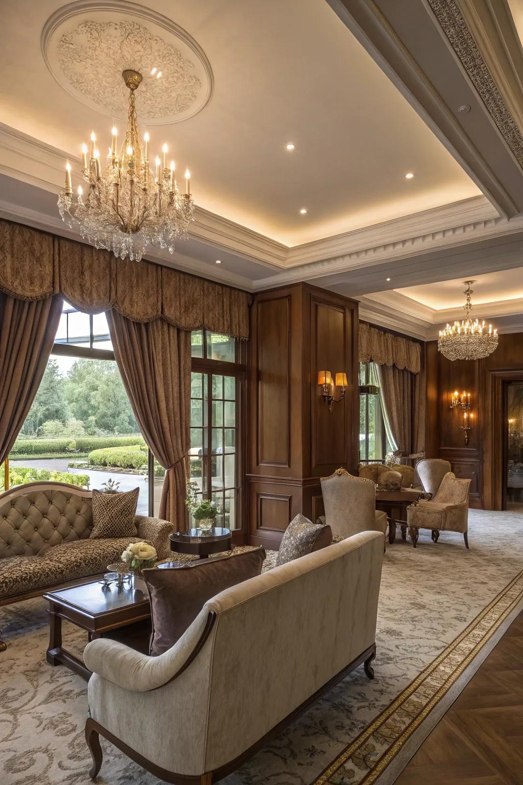 Premium details with high-end materials in a clubhouse.