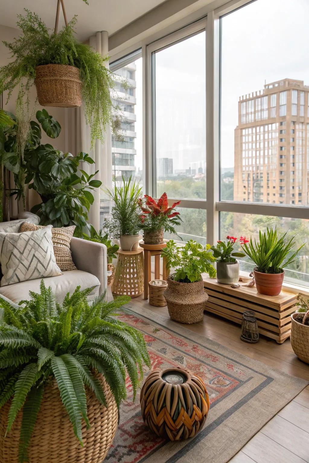 Interior plants bring freshness and vitality to your residence.