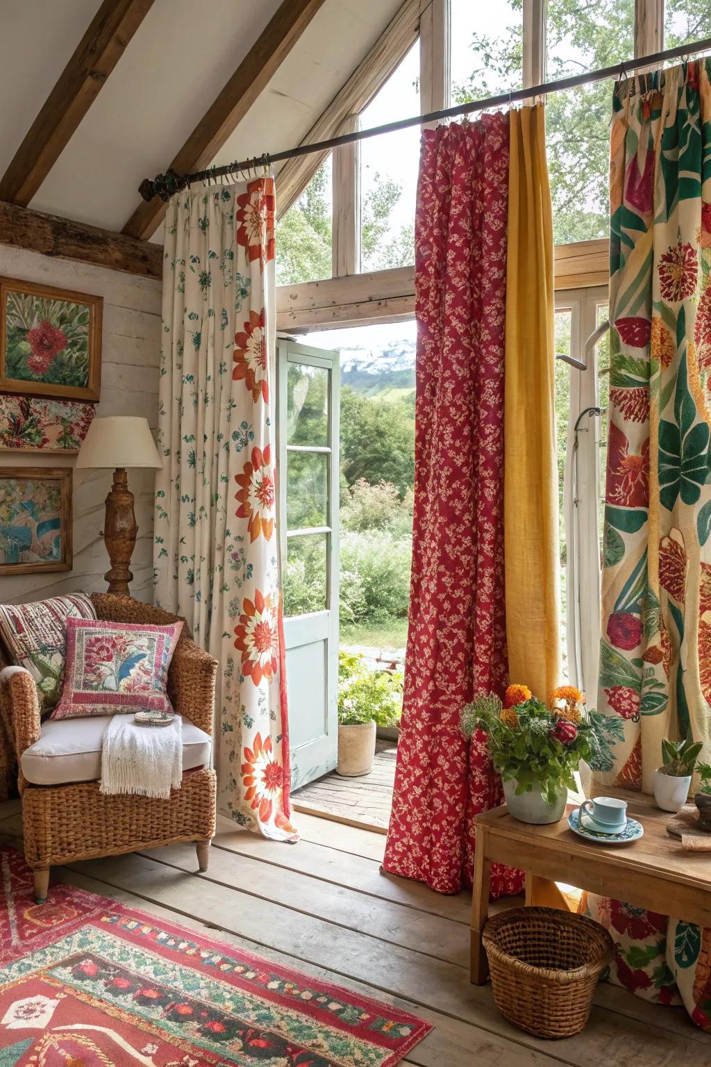 Vivid designs bring a vibrant, dynamic energy to countryside settings.