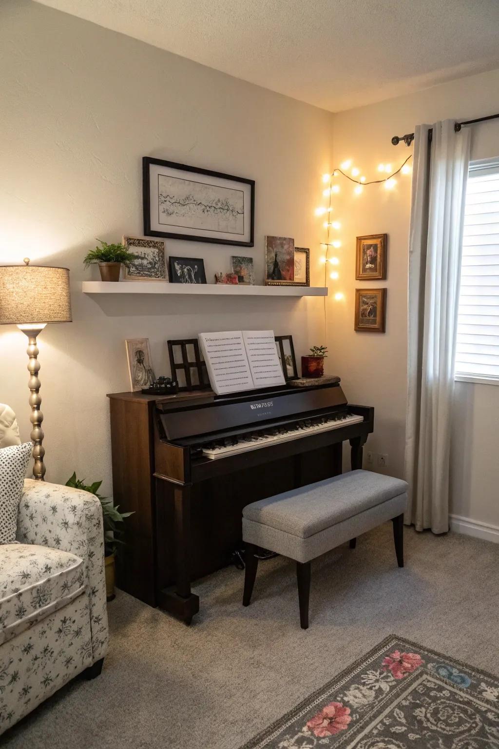 Multiuse furniture helps prevent clutter.